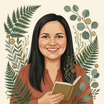 Retrato ilustrado de Mariemily Silva