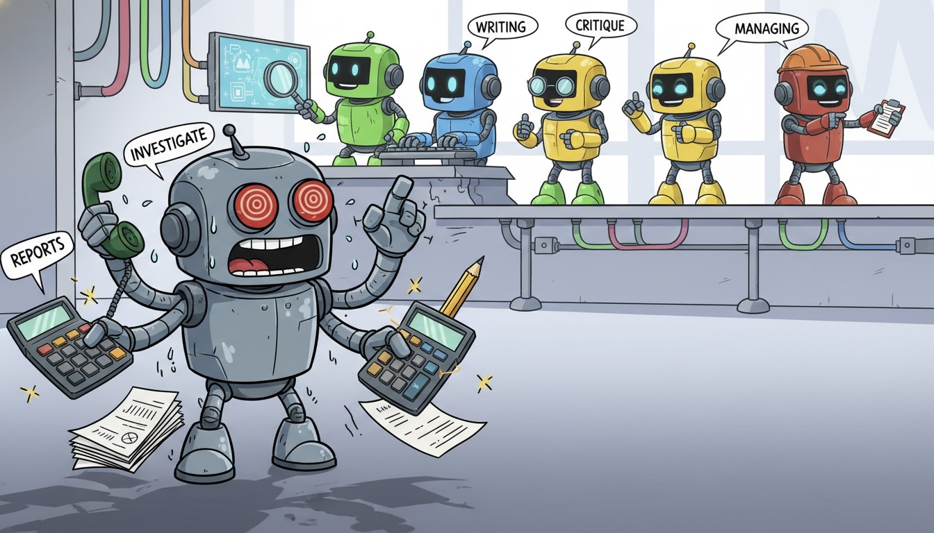 El Caos del Agente “Sabelotodo”: Por qué tu IA falla y cómo solucionarlo con un equipo